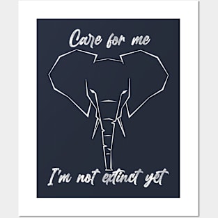 Care for elephants Posters and Art